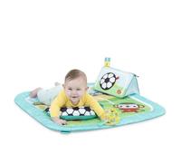 BRIGHT STARTS Tappetino per attività di Calcio, Arco da Gioco con Oball Rimovibili, Musica e Luci, Dimensioni: 47 x 74 x 74 cm