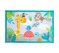 Bright Starts, tappetino per attività in peluche, abbastanza grande per 2 bambini, giocattoli inclusi, neonati +