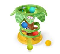 Bright Starts, Torre di Palline 2 in 1 Tropical Twirl con luci e Musica, 5 Palle
