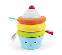 Bright Starts Treat Torre Impilabile con Massaggiagengive a Forma di Cupcake e D