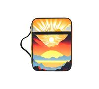 Bright Sunrise - Borsa tote con manici, organizer impermeabile per viaggi in chiesa, portapenne, tablet, diario