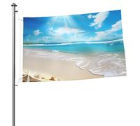 Bright Sunshine - Bandiere estive da spiaggia per esterni, 0,6 x 0,9 m, bandiera stagionale da giardino con occhielli, bandiera esterna per decorazioni per la casa, sfondo fotografico