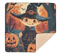 Bright Trick or Treat Card - Tappetino da gioco per attività per bambini, per interni ed esterni, impermeabile, per bambini, 127 x 127 cm