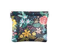 Bright Wild Flowers Daisy Dark - Portamonete da donna, in pelle, unico, per ragazze, signore, con fiori selvatici, margherite scure, taglia unica, moderno, Fiori selvatici luminosi Daisy Dark, Taglia