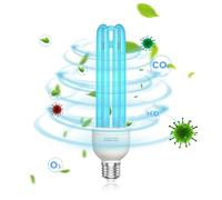 BrightArk 45W Lampada di Disinfezione Dell'ozono,E27 Lampada di Disinfezione UV,Lampada Germicida Con Luce Dell'ozono,Perfetta per la Scuola,Hotel,Ospedale,Laboratori,Ufficio,Mensa