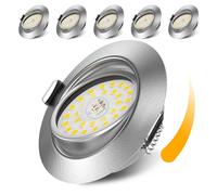 BrightArk Faretti LED da Incasso, 5W 450LM Ultrasottili 25mm faretti led soffitto, Bianco Calda 3000K 230V Spot LED da Foro Incasso Ø 68mm -75 mm, Set di 6