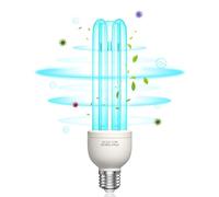 BrightArk Lampada UV Ozono Lampada Germicida Raggi UVC E27 35W 254nm con Tubo al Quarzo Brine Ozono Contro Batteri Virus e Acari AC220-240V per Case, Lavatoi, Uffici, Ristoranti e Scuola Aria fresca