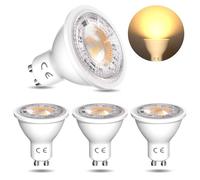 BrightArk Lampadine LED GU10 7W MR16 Lampadina LED 12V Bianca Calda 3000K lampadina Faretto 650LM equivalenti lampada alogena da 65W, Faretto angolo di illuminazione 38°, Non dimmerabile, 4 Pezzi