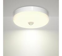 BrightArk Plafoniera con Sensore di Movimento,15W Rotonda Lampada LED Soffitto Pannello Interno Plafoniere Sensore Bianco Naturale 4000K,IP56 Impermeabile per Scala Interna Esterna Garage Corridoio