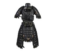 BrightBud Armatura tattica 6 in 1, Samurai Tacitcal, armatura a spalla, corazza armatura e corazza, attrezzatura tattica per CS Game & Airsoft Cosplay - Gilet non incluso