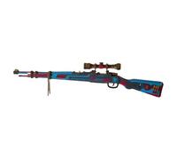 BrightBud Puzzle in legno 3D per adulti, modello in legno 3D, moschettone 98 K, fucile d'assalto in legno, con funzione di lancio elastico, regalo per adolescenti, Dark Night Edition