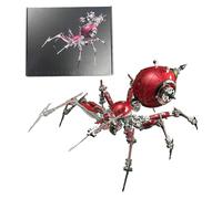 BrightBud Puzzle in metallo 3D per adulti, modello steampunk in metallo con armatura trasparente e LED, modello di spider meccanico fai da te, set di insetti steampunk, decorazioni per desktop, 602