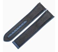 BrightBulb 20mm Braccialetti in Silicone Cinturino Orologio Uomini Nylon Tela Banda Orologio per Ome-ga Sea-master Planet Ocean 8900 9900 8800-#6 con Nero Fibbia