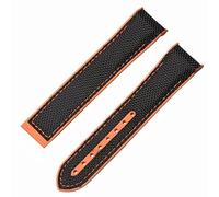 BrightBulb 20mm Braccialetti in Silicone Cinturino Orologio Uomini Nylon Tela Banda Orologio per Ome-ga Sea-master Planet Ocean 8900 9900 8800-#5 con Nero Fibbia