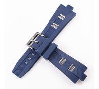 BrightBulb Accessori per Cinturini con Fibbia Ad Ardiglione in Silicone Im permeabile da 26 X 9 mm per Bul-ga-RI BVL-Gar-Dia-GONO-Blu