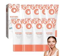 Brightening Lazy Cream, lozione viso idratante per pelle ruvida e irregolare, tono uniforme, correttore per macchie scure, idratazione profonda, migliora la struttura della pelle (8 pezzi)