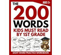 Brighter Child Company The 200 Words Kids Must Read by 1st Grade (Tascabile)