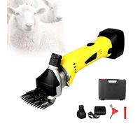 BrightFootBook 500W Tosapecore Elettrico Professionale, Due Batterie, Ricaricabili, Wireless, per La Rasatura della Lana da Pelliccia in Pecore, Capre, Bovini, Animali da Allevamento,13straightteeth
