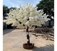 BrightFootBook Albero Artificiale Fiori ciliegio, splendido Albero dei Desideri Rosa Seta Finto Fiore Sakura, Piante Simulazione per l'interno, l'esterno e L'Ufficio,1.8x1.5m/5.9x4.9ft