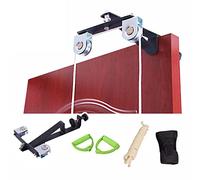 BrightFootBook Puleggia per Spalla con Staffa per Porta, Doppia Puleggia per Esercizi per La Riabilitazione della Spalla, con Guanto, Rotazione a 360 °, La Puleggia in Metallo è più Forte,B