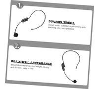 BRIGHTFUFU 1 set Microfono Wireless Uhf per Insegnanti Cuffie Leggere e Pratichper Performance Mani Facile Usare per Condivisione con e