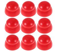 BRIGHTFUFU 10 Pezzi Copridado in Plastica Rossa per Parco Giochi Tappi Protezione Bulloni per Attrezzature Esterne Cappucci Sicurezza per Dadi Aree Verdi e Aree Gioco