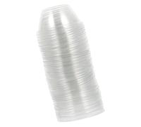 BRIGHTFUFU 100 Pezzi Coperchio Trasparente a Cupola in Plastica | Vassoi Semina e Coltivazione Interna, Protezione dal Freddo, Controllo Visivo della Crescita