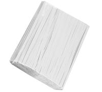 BRIGHTFUFU 1000 Lacci Riutilizzabili per Sacchetti di Pane in Carta Bianca 15 Cm, Fascette per Sacchetti Snack, Dolcetti, Torte e Caramelle, Accessorio Pratico per Confezionamento Alimentare