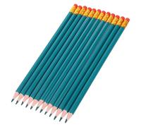BRIGHTFUFU 12 Pezzi Matita Colorata Cancellabile Verde, Matita con Gomma, Legno e Plastica, Esagonale, Pretemperata, Resistente allo Sbiadimento, per Artisti e Insegnanti, Test e Correzione