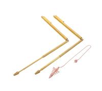 BRIGHTFUFU 1set Bacchette da Rabdomante di Aste Telescopiche per Rilevamento e Tesori Strumento Portatile Facile da Usare per attività di Rabdomanzia Design Leggero e Versatile per Tutti di