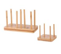 BRIGHTFUFU 2 Pezzi Portabicchieri di Carta in Legno, Supporto per Bicchieri di Carta, Khaki, per Casa e Negozi di Tè al Latte, Organizzatore per Dispenser di Bicchieri Monouso