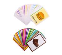 BRIGHTFUFU 2 set Flash Cards Educative per Carte in Carta Patinata Stimolano Sviluppo Cognitivo e Riconoscimento Colori Gioco Didattico per Ragazzo Ragazza e Piccoli Regalo Educativo Sicuro