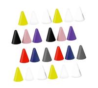 BRIGHTFUFU 45 pezzi Copertura in Silicone per Punte Stylus Pen Compatibile con Apple Pencil Protezione Premium Facile Installare Varie Colorazioni Nero Rosso Blu Scuro Rosa Trasparente