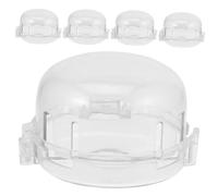 BRIGHTFUFU 5 pezzi Copri Manopole Cucina Gas Protezione Sicurezza Doppio Dado Facile Installazione
