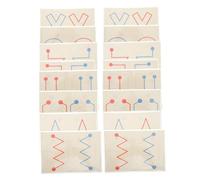 BRIGHTFUFU 8 pezzi Gioco Educativo Carte Allenamento Cervello Sviluppo Laterale Coordinazione Mano-occhio Montessori per Età Prescolare Anni