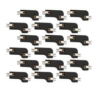 BRIGHTFUFU Connettore Pcb 20 Hot-swappable per Tastiera Meccanica in Abs Nero Due, Pratico e Resistente per Sostituzione Facile e Veloce