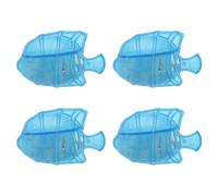 BRIGHTFUFU Filtro in Plastica Blu a Forma di Pesce per Umidificatore, 4 Pezzi, Prolunga Durata e Riduce Polvere Bianca, Pulitore Serbatoio Acqua e Evaporatore