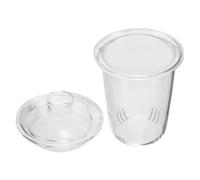 BRIGHTFUFU Filtro Interno in Vetro Borosilicato per Teiera Infusore Resistente per Tè Sfuso per Casa e Ristoranti Setaccio per Foglie e Erbe Facile da Pulire