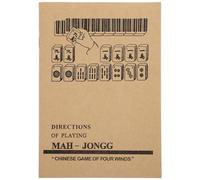BRIGHTFUFU Manuale di Istruzioni Mahjong in Carta per Principianti e Appassionati con Guida Completa e Analisi delle Regole del Gioco Cinese Mahjong