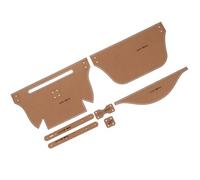 BRIGHTFUFU Modello per Borsa a Tracolla e Borsa a Cassapanca, Carta Kraft Marrone, Fori sui Bordi, Facile da Usare, per Fai da