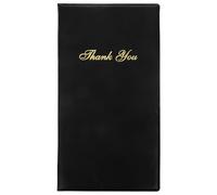 BRIGHTFUFU Porta Menù in Pelle Multifunzione per Ristoranti e Hotel, Libretto degli Assegni Compatto Copertina Testurizzata, Supporto per Ordini e Conti Clienti