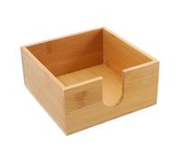 BRIGHTFUFU Scatola Porta Tovaglioli Contenitore Semplice e Moderno in Bambù Leggero Quadrata per Cucina e Sala da Pranzo per Uso Domestico