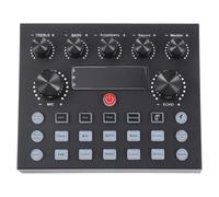 BRIGHTFUFU Scheda Audio Esterna Professionale per Tablet e Cellulare Regolazione Elettronica Tono e Riverbero, Capacità 800, Struttura in Ferro Nero per Adulti
