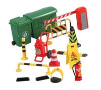 BRIGHTFUFU Segnali Stradali e Coni Stradali Giocattolo Educativo per Simulazione Barriere Traffico Colorate e Leggere per Apprendimento Sicurezza Stradale