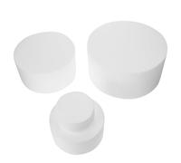 BRIGHTFUFU Set 4 Pezzi Stampi in Schiuma per Modellare Torte Decorazione per Feste Bianco Strumento Risparmio e Facile da Usare per Pratica di Decorazione Torte