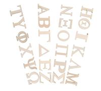 BRIGHTFUFU Set 48 Pezzi Tessere in Legno Naturale Per Apprendimento Alfabetico, Gioco Educativo Ragazzo Ragazza, Superficie Liscia Resistente, Facile Trasporto e Ripostiglio Per Scuola e Casa