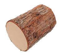 BRIGHTFUFU Supporto per Albero di Natale in Legno Realistico, Tronco Rustico Leggero e Portatile Texture Naturale, Decorazione per Fotografia e Portacandele Tealight