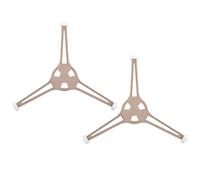 BRIGHTFUFU Supporto per Piatto Girevole Microonde Rullo Rotante in Plastica Resistente, 2 Pezzi, Braccio Triplo per Riscaldamento Uniforme e Sostituzione Ricambio Microonde