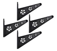 BRIGHTFUFU Supporto per Skateboard da Parete, Portasci Muro in PP Nero | Compatibilità Multi-gear, per Garage e Collezionisti, Organizzazione Sicura, Adatto anche Longboard e Mazze