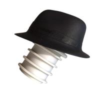 BRIGHTFUFU Tappo Dell'ossidazione Forma in per Bottiglia di Vino a Silicone e di Cappello a Bombetta Nero Funzione di Sottovuoto Conservazione e Arresto